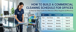 How to Build a Commercial Cleaning Schedule for Offices