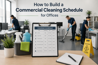 How to Build a Commercial Cleaning Schedule for Offices