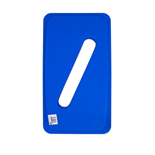 Wall Hugger Recycle Lid Slot For Paper - Blue