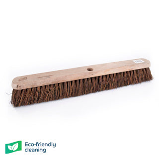 Wooden Platform Broom Only Stiff Bristle With Hole 24"