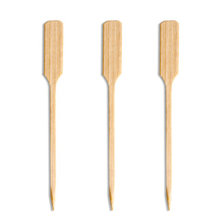 Pack Of 1000 Bamboo Skewer Paddle Shaped S/Point