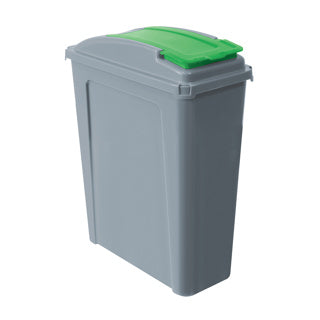 Eco Waste Recycling Bin With Coloured Lid 25 Litre