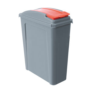 Eco Waste Recycling Bin With Coloured Lid 25 Litre