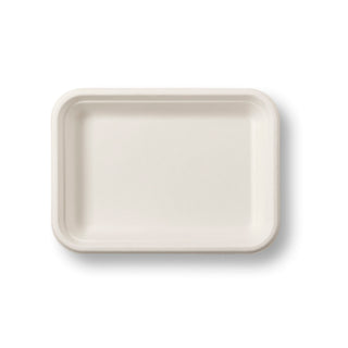 Pack Of 1000 Bagasse Chip Tray Shallow (185x135x23mm/7x5")