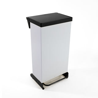 Fire Retardant Steel Bin Fixed Body Soft Close 65 Litre