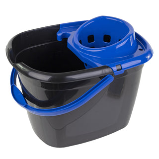 Recycled Great British Bucket and Blue Wringer 14 Litre