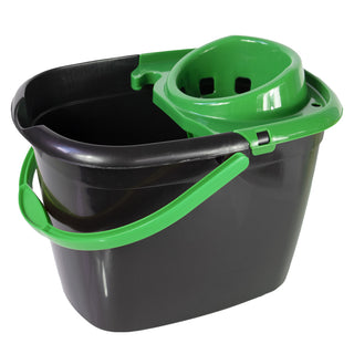 Recycled Great British Bucket and Green Wringer 14 Litre