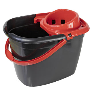 Recycled Great British Bucket and Red Wringer 14 Litre