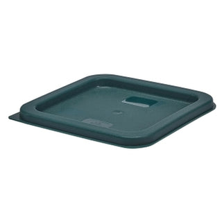 Square Container Lids – Plastic Low Density Polyethylene Covers for Food Storage Containers in Green, Red & Blue