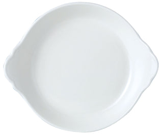 Simplicity White Round Eared Dish - Medium & Large Sizes - Pack of 12