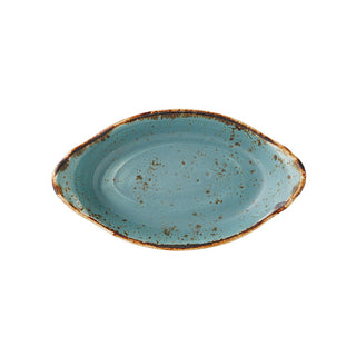 Craft Blue Oval No.1 Eared Dish 20cm x 11cm (7 7/8" x 4 3/8") - Pack of 24