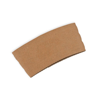 Pack Of 1000 Small Kraft Coffee Cup Sleeves to Fit 6/8oz Coffee Cups