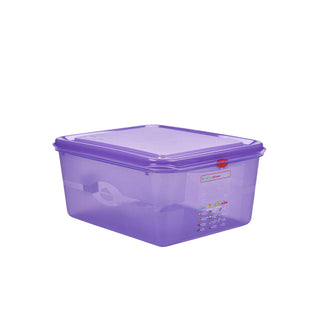 Allergen GN Storage Container 1/2 to 1/6 Size 2.6L to 10L Plastic Polypropylene Box for Catering and Heavy Duty