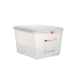 Gastronorm Storage Container 1/2 Size 4L to 12.5L Pack of 6 Plastic Polypropylene Food Storage for Kitchen Use