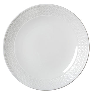 Bead Accent White Porcelain Coupe Plate 28.5cm (11 1/4") - Box of 6