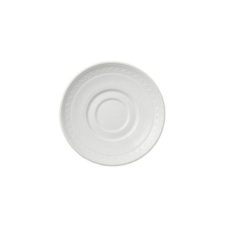 Bead Accent White Porcelain Saucer - Various Sizes Available - Pack of 12