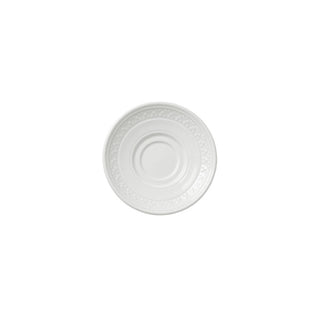 Bead Accent White Porcelain Saucer - Various Sizes Available - Pack of 12