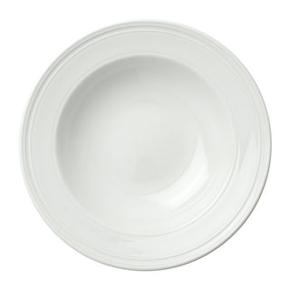 Bead White Porcelain Soup/Pasta Plate 24cm (9 1/2") - Box of 12