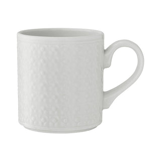 Bead Accent White Porcelain Mug 28.5cl (10oz) - Box of 12
