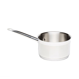 Saucepan Without Lid Various Sizes Pack of 1 Stainless Steel 18/4 Heavy Duty Cooking Pan for Commercial Kitchen