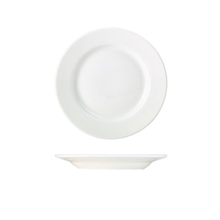 Porcelain Classic Winged Plate White Vitrified Dining & Serving Tableware Pack of 6 Various Size Availble