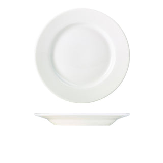 Porcelain Classic Winged Plate White Vitrified Dining & Serving Tableware Pack of 6 Various Size Availble