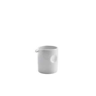 Pinched Solid Milk Jug 8.5cl 6x6cm Pack of 12 Porcelain refined serveware perfect for cafes restaurants beverage display use