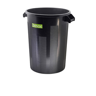 Black, White Dust Bin 100L Pack of 1 Polyethylene durable waste container perfect for kitchen commercial cleaning use
