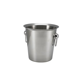 Stainless Steel and Copper Plated Wine Buckets with Ring Handles 19×14×18.5cm 4L 1Pcs