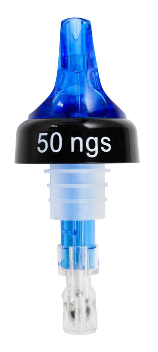 Pack of 12 Quick Shot 50NGS* Measured Pourer Blue