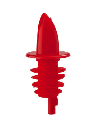 Pack of 10 Economy Freeflow Plastic Pourer Red