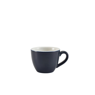 Bowl Shaped Cup 9cl/3oz 8.3x6.3x5cm Pack of 6 Porcelain Elegant Coffee Cup for Restaurant Hotel and Home Use