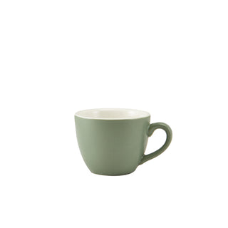 Bowl Shaped Cup 9cl/3oz 8.3x6.3x5cm Pack of 6 Porcelain Elegant Coffee Cup for Restaurant Hotel and Home Use