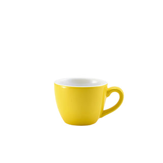 Bowl Shaped Cup 9cl/3oz 8.3x6.3x5cm Pack of 6 Porcelain Elegant Coffee Cup for Restaurant Hotel and Home Use