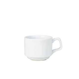 Stacking Cup 20cl 8x6.5cm Pack of 6 Porcelain Durable Tableware