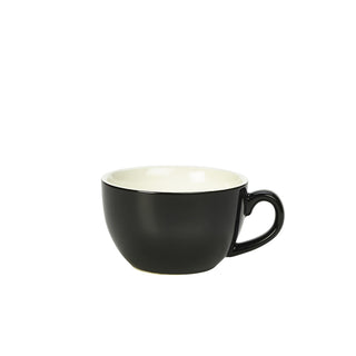 Bowl Shaped Cup 25cl/8.75oz 12.5x10x6cm Pack of 6 Porcelain Coffee Cup for Restaurant Hotel and Home Use