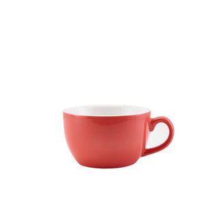 Bowl Shaped Cup 25cl/8.75oz 12.5x10x6cm Pack of 6 Porcelain Coffee Cup for Restaurant Hotel and Home Use