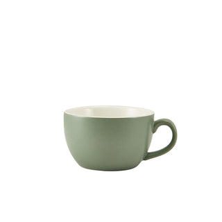 Bowl Shaped Cup 25cl/8.75oz 12.5x10x6cm Pack of 6 Porcelain Coffee Cup for Restaurant Hotel and Home Use