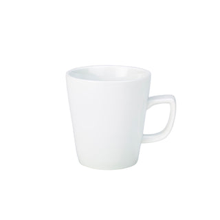 Compact Latte Mug 28.4cl 8.5x9.5cm Pack of 6 Porcelain Elegant Mug for Espresso Latte Cappuccino Service