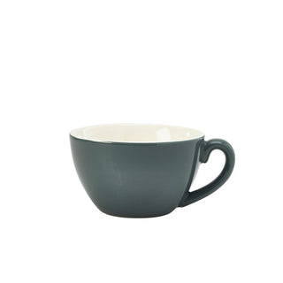 Bowl Shaped Coffee Cup 34cl/12oz Various Colours Porcelain for Café and Home Pack of 6