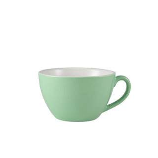 Bowl Shaped Coffee Cup 34cl/12oz Various Colours Porcelain for Café and Home Pack of 6