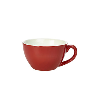 Bowl Shaped Coffee Cup 34cl/12oz Various Colours Porcelain for Café and Home Pack of 6