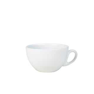 Italian Style Bowl Shaped Cup 28cl 10.3x6.5cm Pack of 6 Porcelain cup perfect for coffee shop Beverage Prep