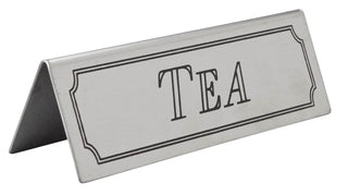 Tea Table Sign Stainless Steel