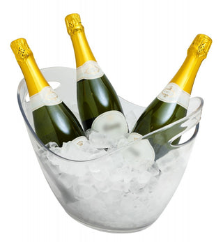 8 Litre Plastic Wine/Champagne Cooler Clear