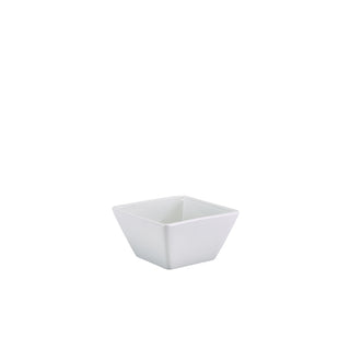 Square White Bowl 10.5cm/12.8cm 30cl/44.4cl Porcelain Tableware Serving Bowl Pack of 6