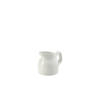 Jug 9cm/10.5cm/12cm Pack of 6 Porcelain White Serving Milk Jug 7cl/14cl/28cl for Restaurant and Catering Use