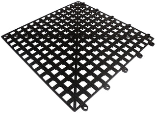 Interlocking Bar Shelf Tile Black 13" x 13"