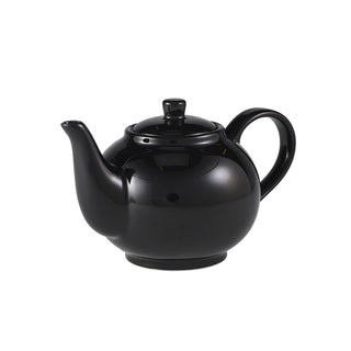 Teapot 18.5cm 45cl Porcelain Tea Coffee Pot Various Colours Café Restaurant Set of 6