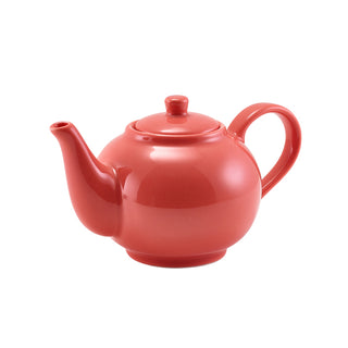 Teapot 18.5cm 45cl Porcelain Tea Coffee Pot Various Colours Café Restaurant Set of 6